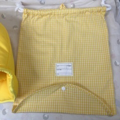 防災頭巾　乳児用　美品　収納袋付き　　　の画像