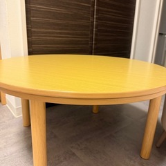 テーブル丸型こたつ 70cm リバーシブルの画像