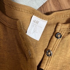 H&M オーガニックコットン Tシャツ 2枚セット 98cmの画像