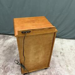 コンセント付き 木製電話台｜サイドチェスト（キャスター付き）の画像