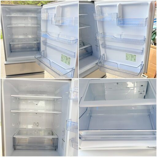 売約済【❗️✨訳あり特価✨❗️】大容量355L×2022年製　AQUA 冷蔵庫 AQR-36M(S) 3ドア シルバー✨ファミリー向け