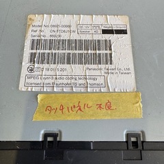 トヨタ　純正ナビ　NSCN-W68 ジャンクの画像