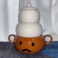 美品　三段　食器　保存容器