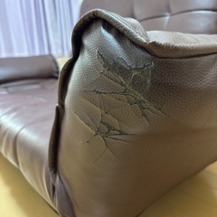 2人用脚付きソファー座椅子(ニトリ)の画像