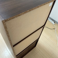 カラーボックス3段茶色【4月10日頃までの出品】の画像