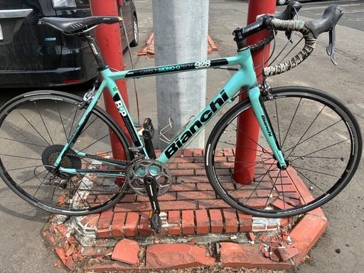 防犯登録解除済み　Bianchi ビアンキ フルカーボン メンテナンス前