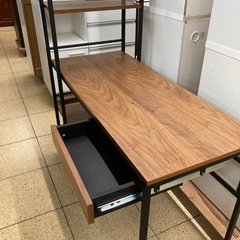 リユースマン倉敷、システムデスク、ブラウン、テーブルの画像