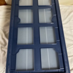 収納ケース  クランツーケース 39✖️74✖️h30cm  紺色の画像