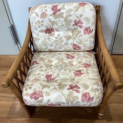 ラタン　パーソナルソファー【町田市再生家具】253863の画像