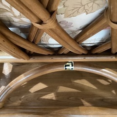 ラタン　パーソナルソファー【町田市再生家具】253863の画像