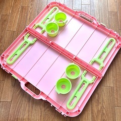 商談中【おままごとやピクニックなどに】折りたたみテーブル【軽くてカワイイ】の画像