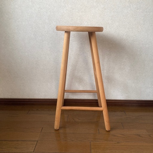 木製スツール　ハイチェア　北欧ビンテージ　アンティーク