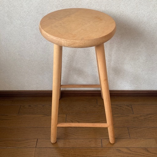 木製スツール　ハイチェア　北欧ビンテージ　アンティーク