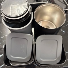 弁当箱 タテヨコ保温ランチ ブラックの画像