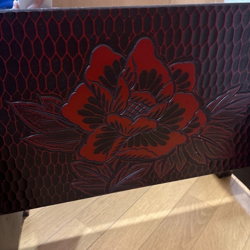 和家具　姿見　鎌倉彫