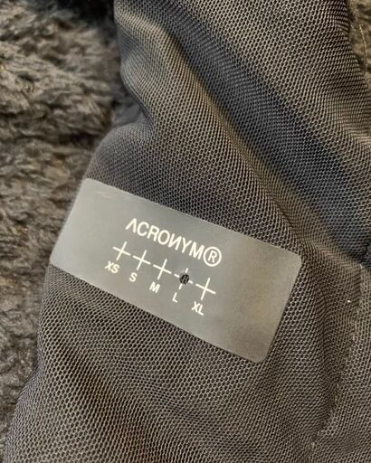 ACRONYM Fleece Hooded Jacket Black L Technical Wear