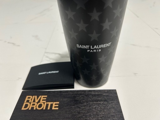 星柄デザインのブラックタンブラー、SAINT LAURENT