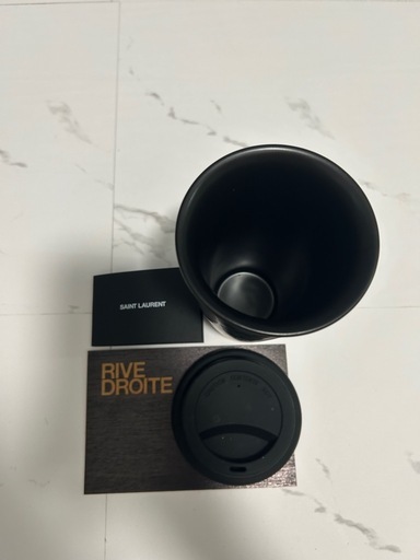 星柄デザインのブラックタンブラー、SAINT LAURENT