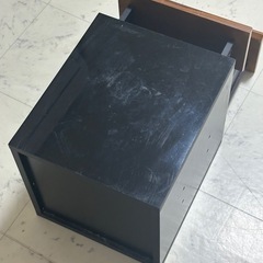 収納チェスト 2段 コンパクト ブラックの画像