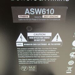 ☆Bowers & Wilkins バウワース・アンド・ウィルキンズ B&W ASW610 10インチ・サブウーファー◆2025年製・低音を部屋に満たすの画像