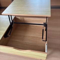 ニトリ 収納　机の画像