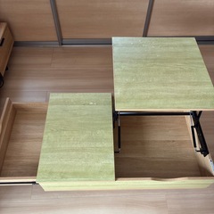 ニトリ 収納　机の画像