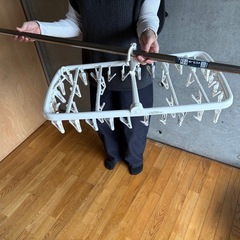 物干し竿、ピンチハンガーセットの画像