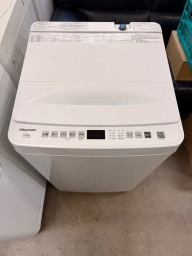 Hisense 5.5kg 洗濯機 2025年製 (笑湖〜eco〜) 手原の生活家電《洗濯機 