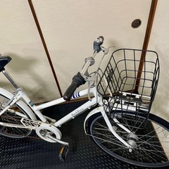 【お譲り先決定】ブリヂストン製26インチ7段変速オートLEDライト白の画像