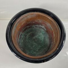 火鉢 円柱 昭和レトロ ① 直径28cm×高さ26cm の画像