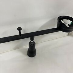 天井照明 ダクトレール スポットライト2灯 照明器具 黒 の画像