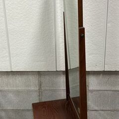 木製 ドレッサー 鏡台 昭和レトロ 幅46cm×奥行33cm×高さ150cm の画像