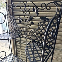 掘り出し品！アンティーク　鉄製ラックの画像