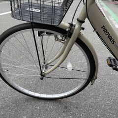 26インチ シティサイクル 変速付き 自転車の画像