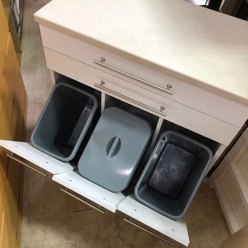 収納付きゴミ箱