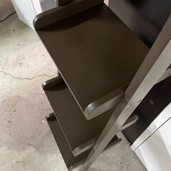 【リユースショップスパークル】立て掛け型ブックシェルフ　No.517　本棚　ラック　ダークブラウン　配送設置可能♪の画像