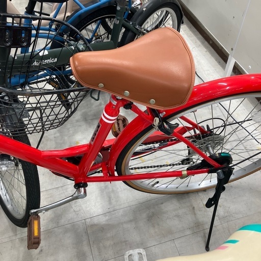 TOPONE自転車26インチレッド【トレファク堺福田店】