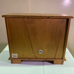 木製　オルゴール付きジュエリーケースの画像