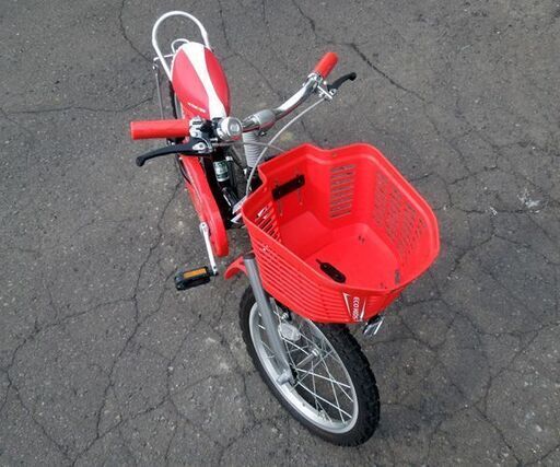 良品 ジュニアサイクル 16インチ ブリヂストン ECO KIDS レッド ベル付き かご付き ライト無し 自転車 子供用 子ども用 札幌市東区 新道東店