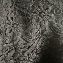 ユニクロ レーススカートブラックMサイズの画像