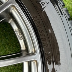 スバルSTIタイヤアルミホイール4本セット17インチの画像