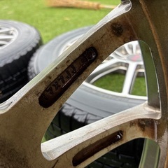 スバルSTIタイヤアルミホイール4本セット17インチの画像