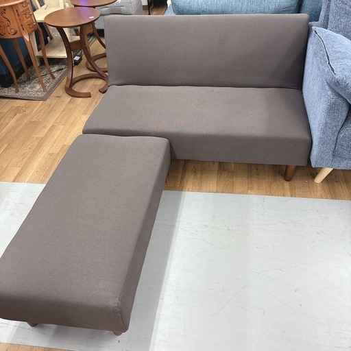 ?買取市場 柴田店】 I655 ? オットマン付き ソファベッド 