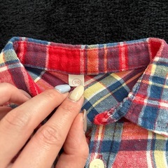 90サイズチェックシャツの画像
