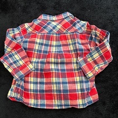 90サイズチェックシャツの画像