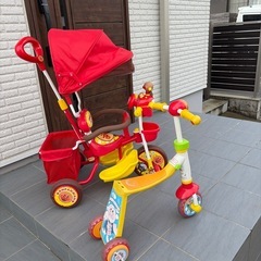アンパンマン　三輪車　スケーター　セットの画像