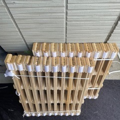 f●■ロール式 すのこマット【ダブルサイズ140×200cm】国産 湿気対策 折りたたみ 木製 すのこベット の画像