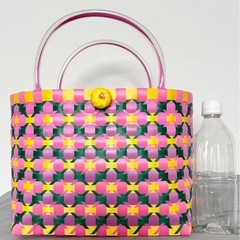 【41】ピンク花柄　Mサイズの画像