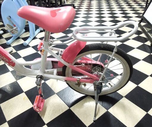 16インチ 子供用自転車 ピンク カゴ/荷台付き S-MELODY ジュニアサイクル 札幌市 東区 新道東店