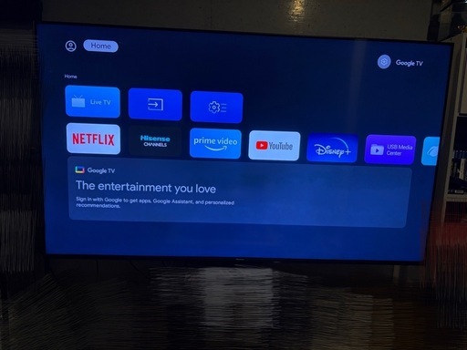美品✨️大画面‼️Hisense 65インチテレビ 65U6K 2023年発売 (海外仕様)